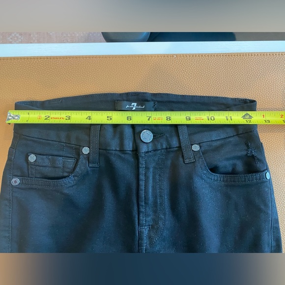 7 For All Mankind Ripped & Distressed Skinny Leg Cut Women’s Waist 25 - Picture 12 of 14
